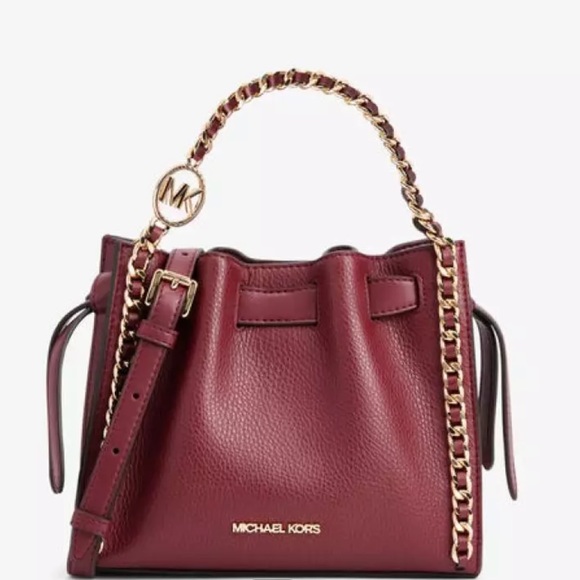 MICHAEL KORS MINA Small Belted
Chain Crossbody bag DARK CHERRY
COLOR - Picture 5 of 16